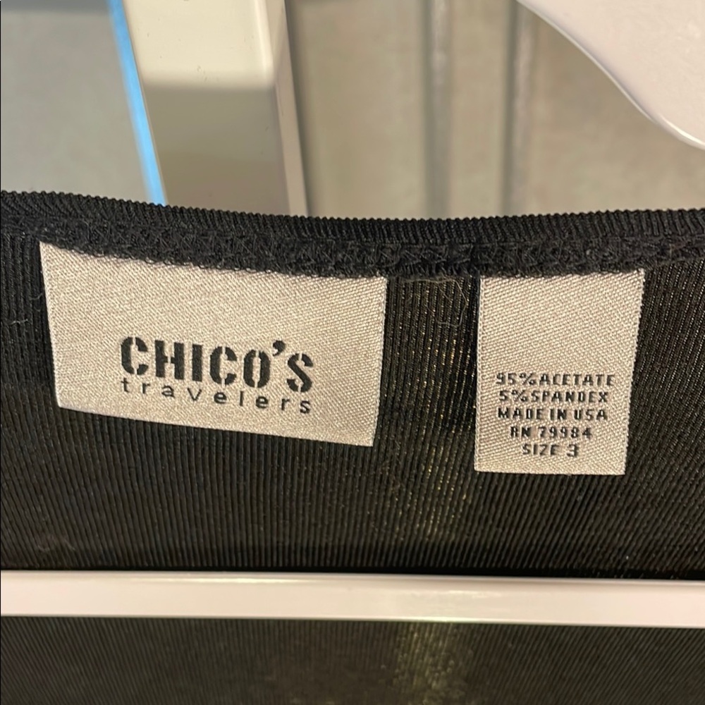 Lightweight Travelers Chico's Black Cardigan Sweater - Picture 2 of 4